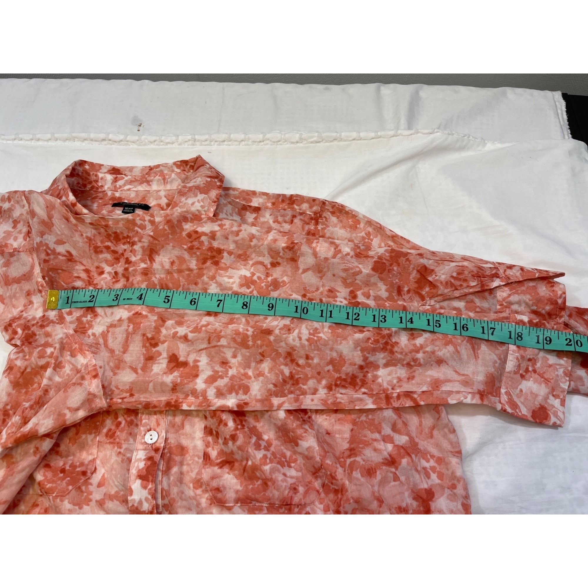 Talbots Talbots Women's Pink Floral Shirt/Button Up Sz 16WP SKU 4227 Size XXL / US 16-18 / IT 52-54 - 8 Thumbnail