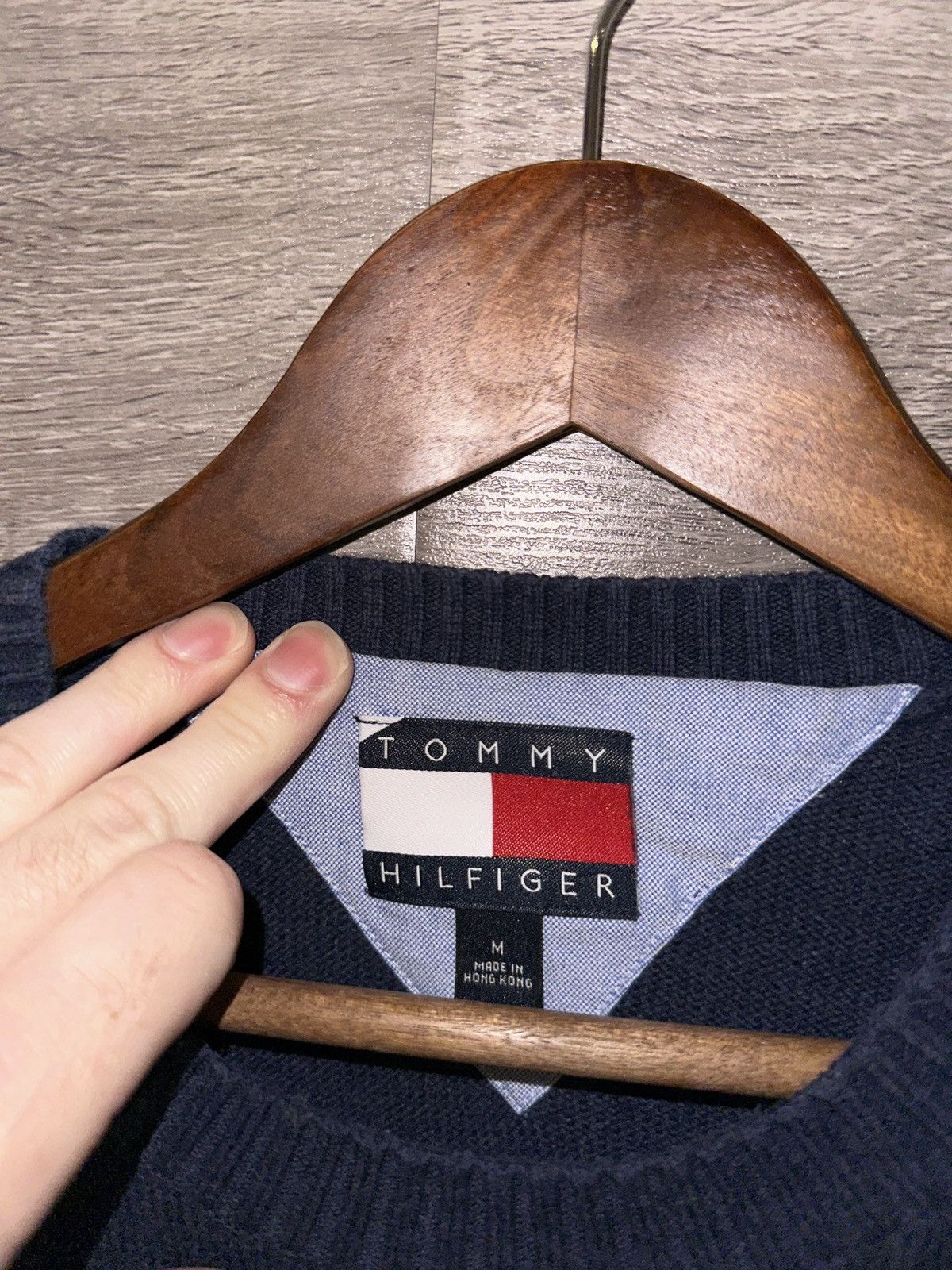 Tommy Hilfiger Tommy Hilfiger Knit Sweater – Navy Size US M / EU 48-50 / 2 - 2 Thumbnail