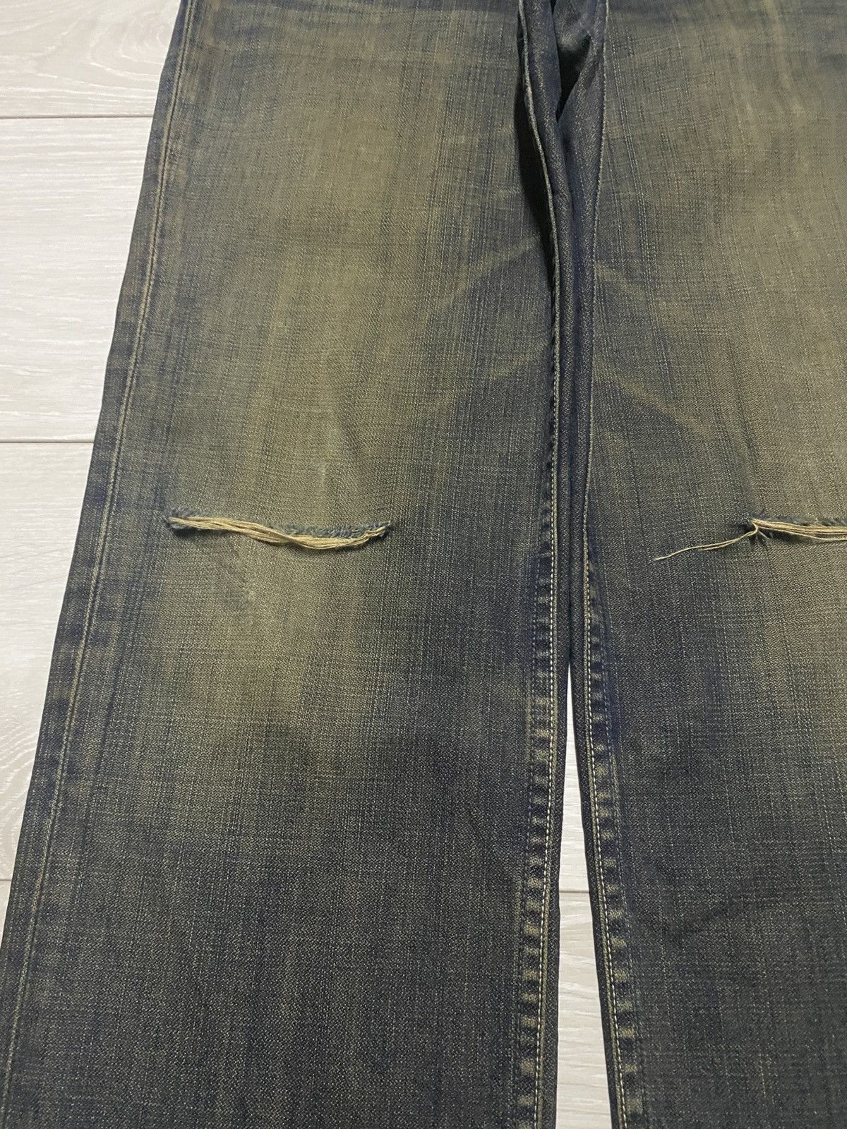 Levi's Vintage Levis 502 Mud Wash Distressed Jeans Size US 28 / EU 44 - 7 Thumbnail