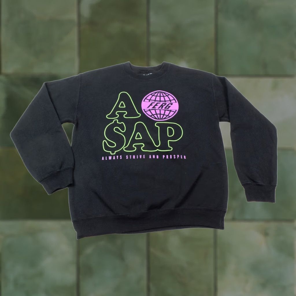 Vintage Goodie Two Sleeves ASAP FERG Sweater Adult Small Black Long Sleeve Crew Neck Fleece Pullover Size US S / EU 44-46 / 1 - 1 Thumbnail