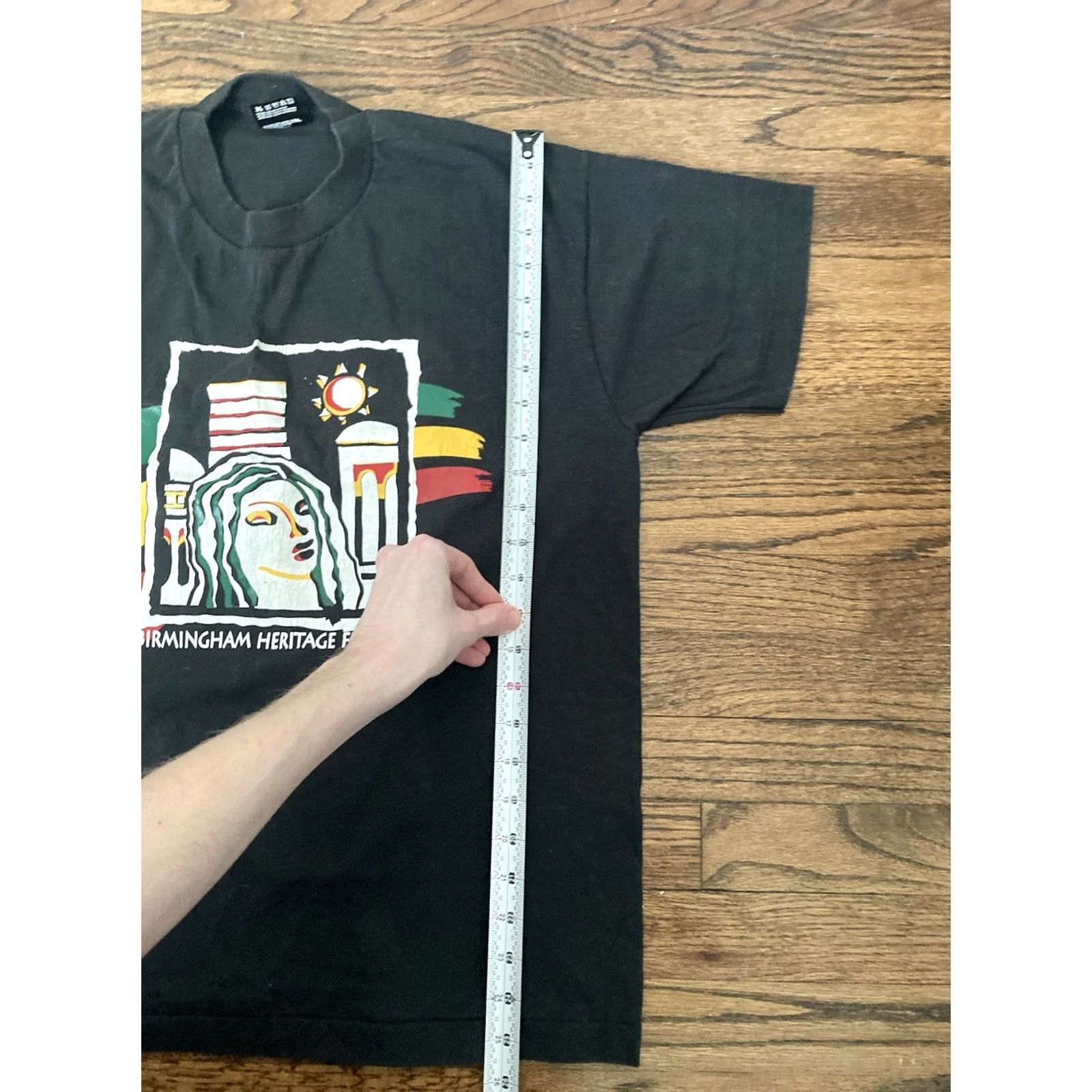 Fruit Of The Loom VINTAGE Birmingham Heritage Festival Shirt Mens Large Jazz Blues Alabama Black Fruit of the Loom T-Shirt Crew Neck Short Sleeve Knit Logo Music 90s Size US L / EU 52-54 / 3 - 6 Thumbnail