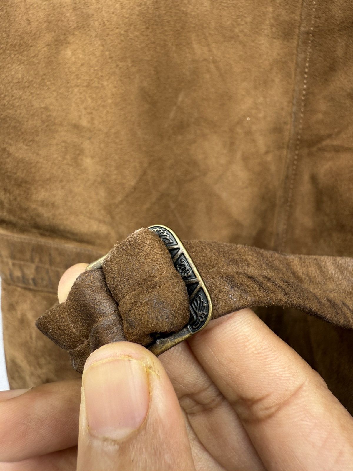 Ralph Lauren RALPH LAUREN Goat Suede Leather Brown Rugged Vest Size US XS / EU 42 / 0 - 10 Thumbnail