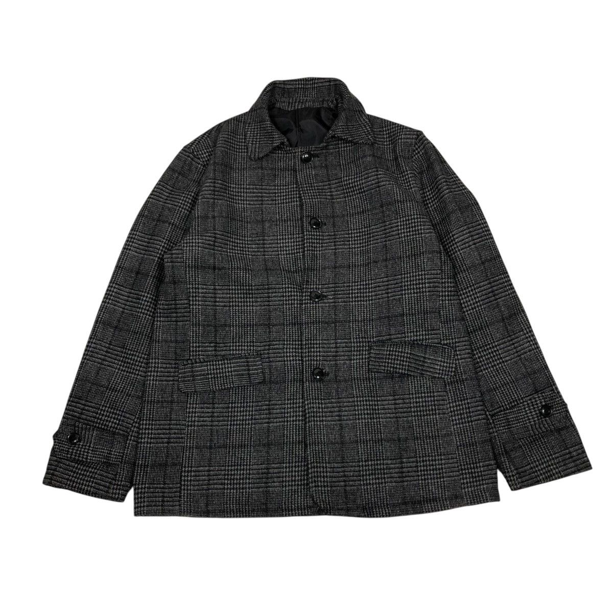 Japanese Brand 🔥VINTAGE CHORE BUTTON JACKET ROSHELL TARTAN ISSEY MIYAKE Size US L / EU 52-54 / 3 - 1 Thumbnail