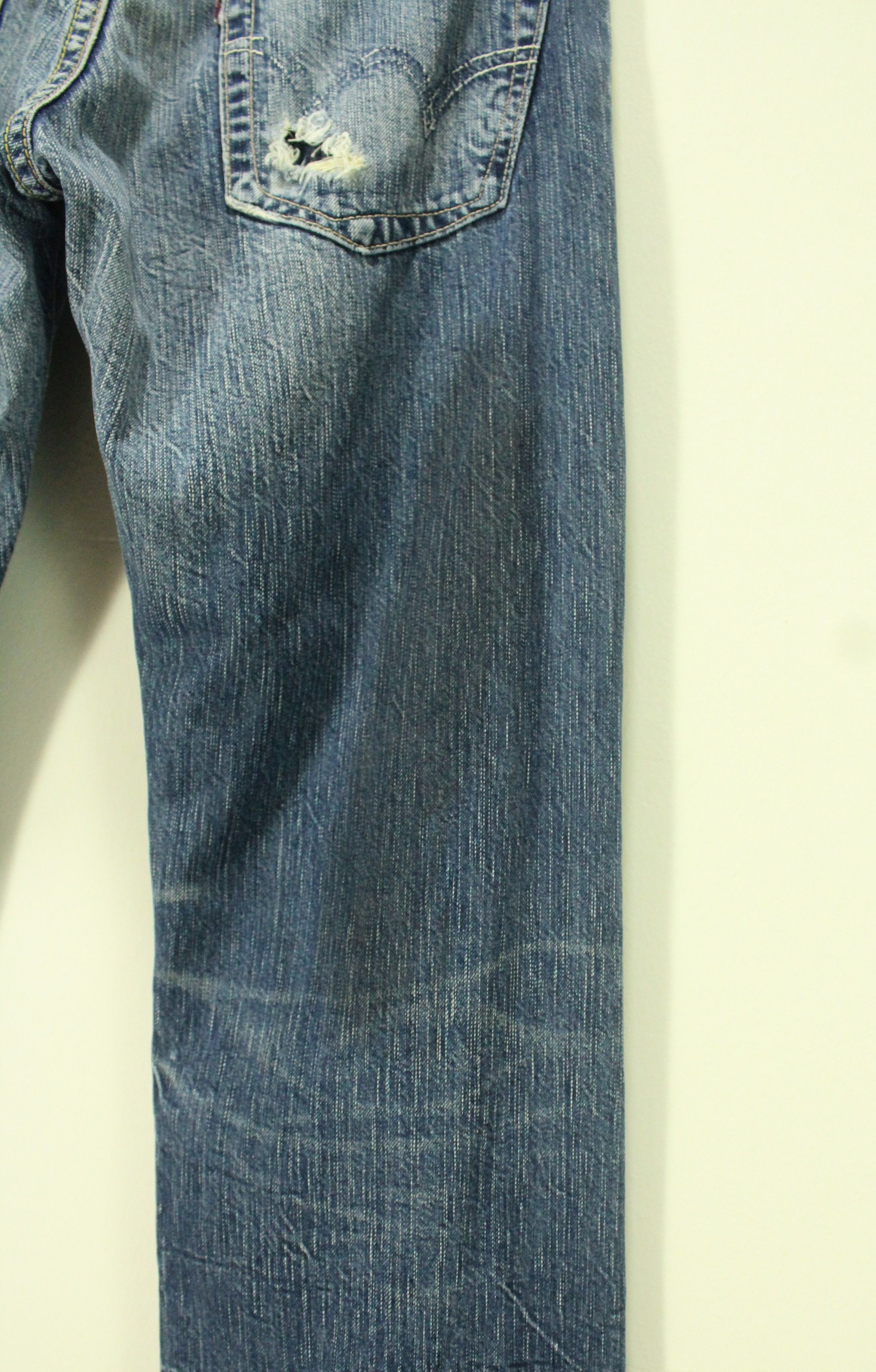 Edwin EDWIN Denim Distressed Grunge Ripped Jeans Kurt Cobain Size US 31 - 11 Thumbnail