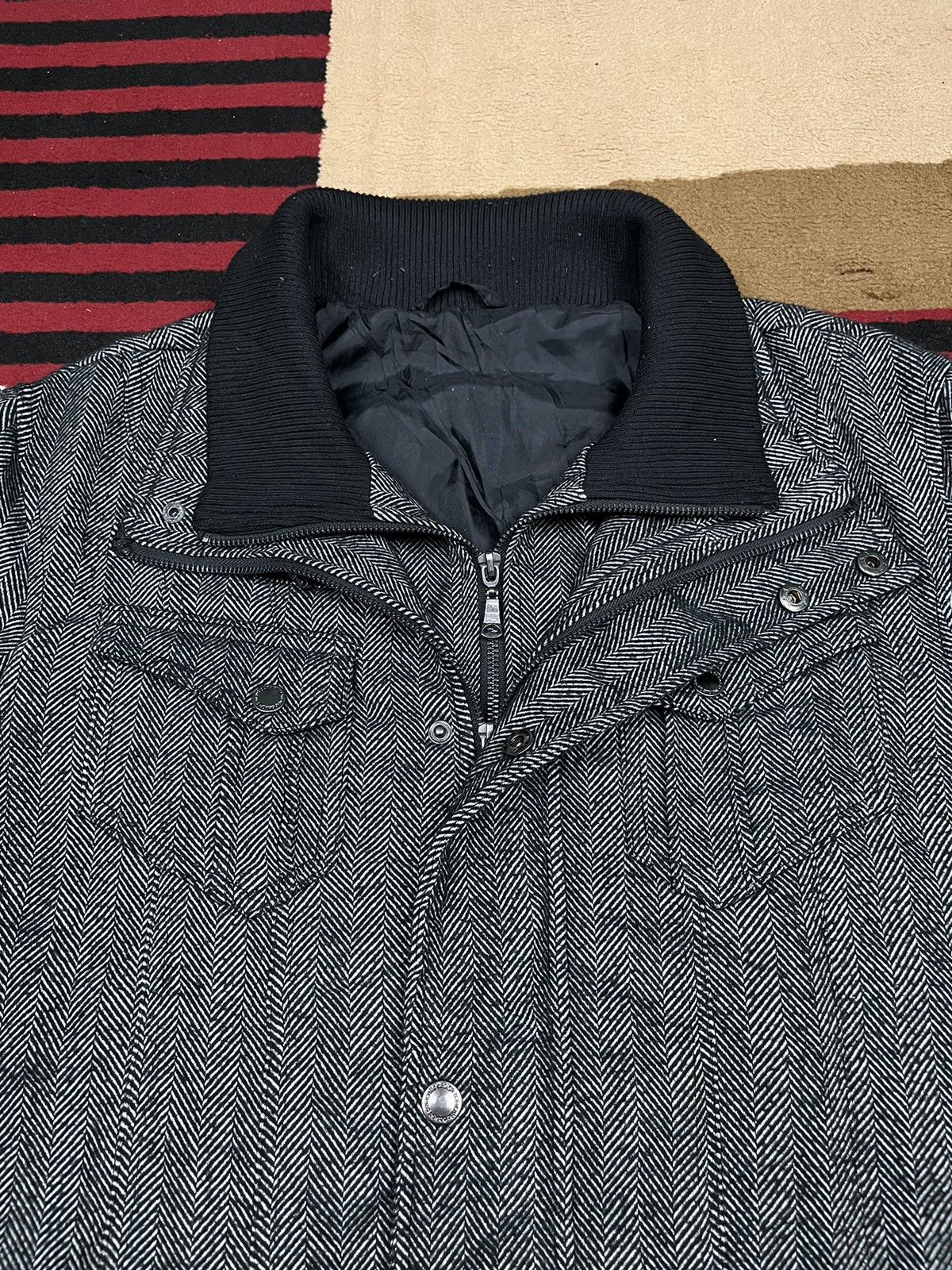 semanticdesign Semantic Design Dual Zipper Jacket Washed Grey Size US L / EU 52-54 / 3 - 5 Thumbnail