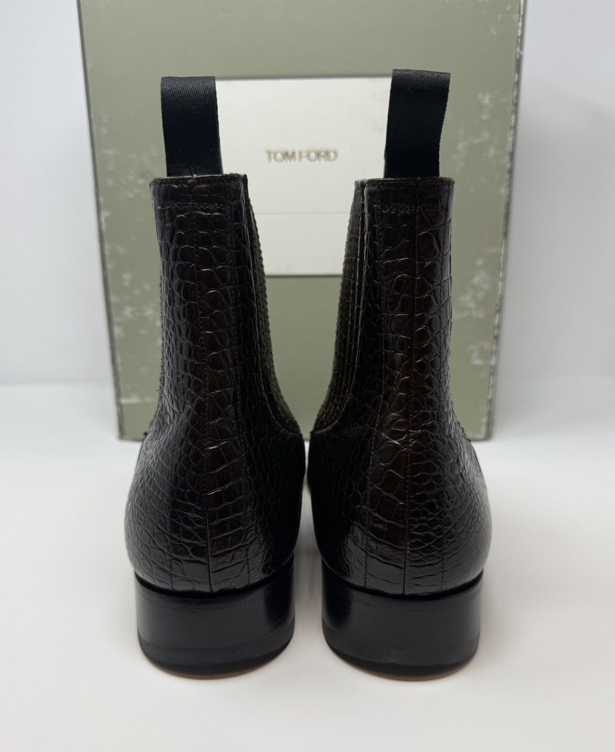 Tom Ford Tom Ford Kurt Alligator Printed Leather Boots Size US 12 / EU 45 - 5 Thumbnail