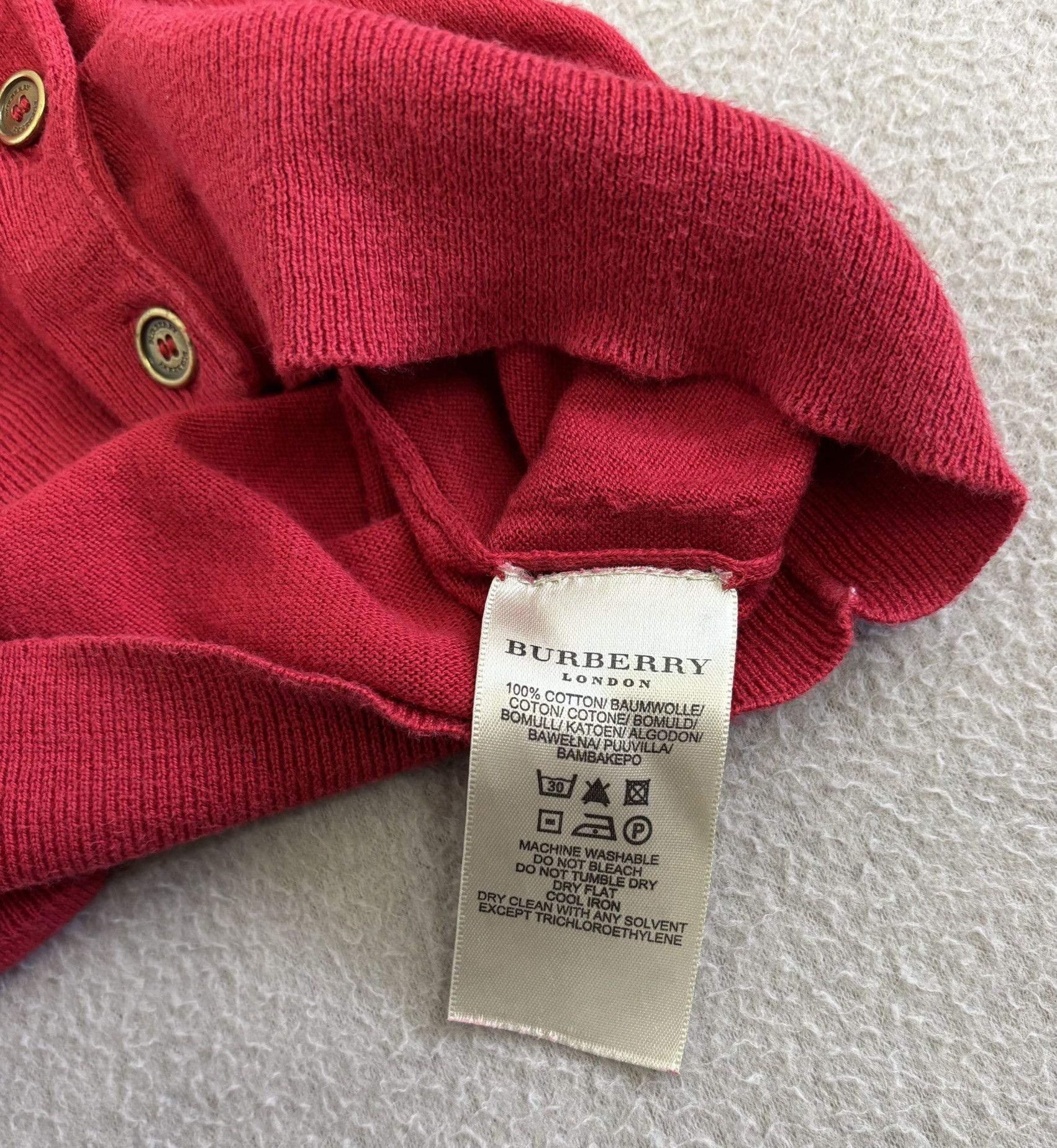 Burberry Burberry Red cardigan Large Size L / US 10 / IT 46 - 13 Thumbnail