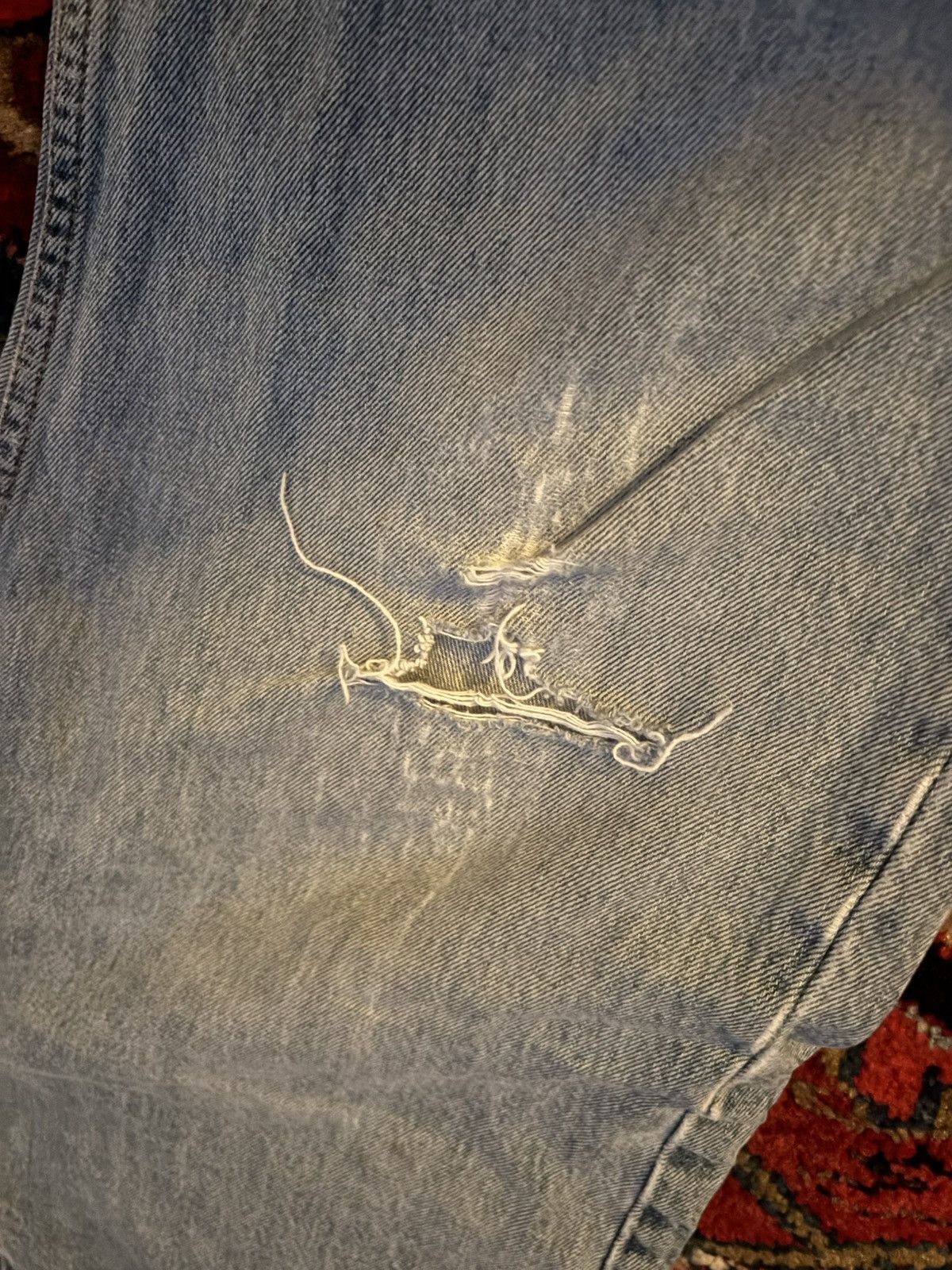 Levi's × Vintage Light Blue Washed Jeans Size US 34 / EU 50 - 2 Thumbnail