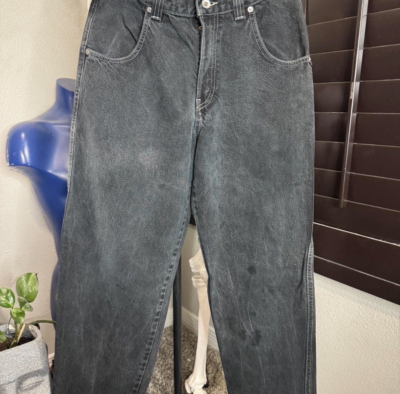JNCO Vintage JNCO faded Jeans Tribals Red youth Black Denim Size 40" / US 18 - 4 Thumbnail