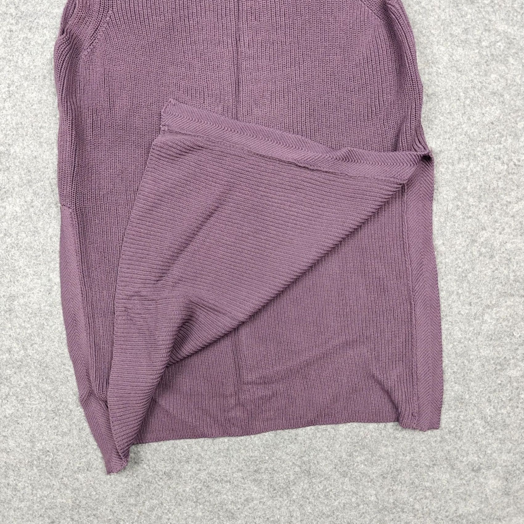 Vintage Wilfred Sweater Dress Womens S Purple Knit Sleeveless Mini Fall Winter Ribbed Clothing Shirt? Size S / US 4 / IT 40 - 3 Thumbnail
