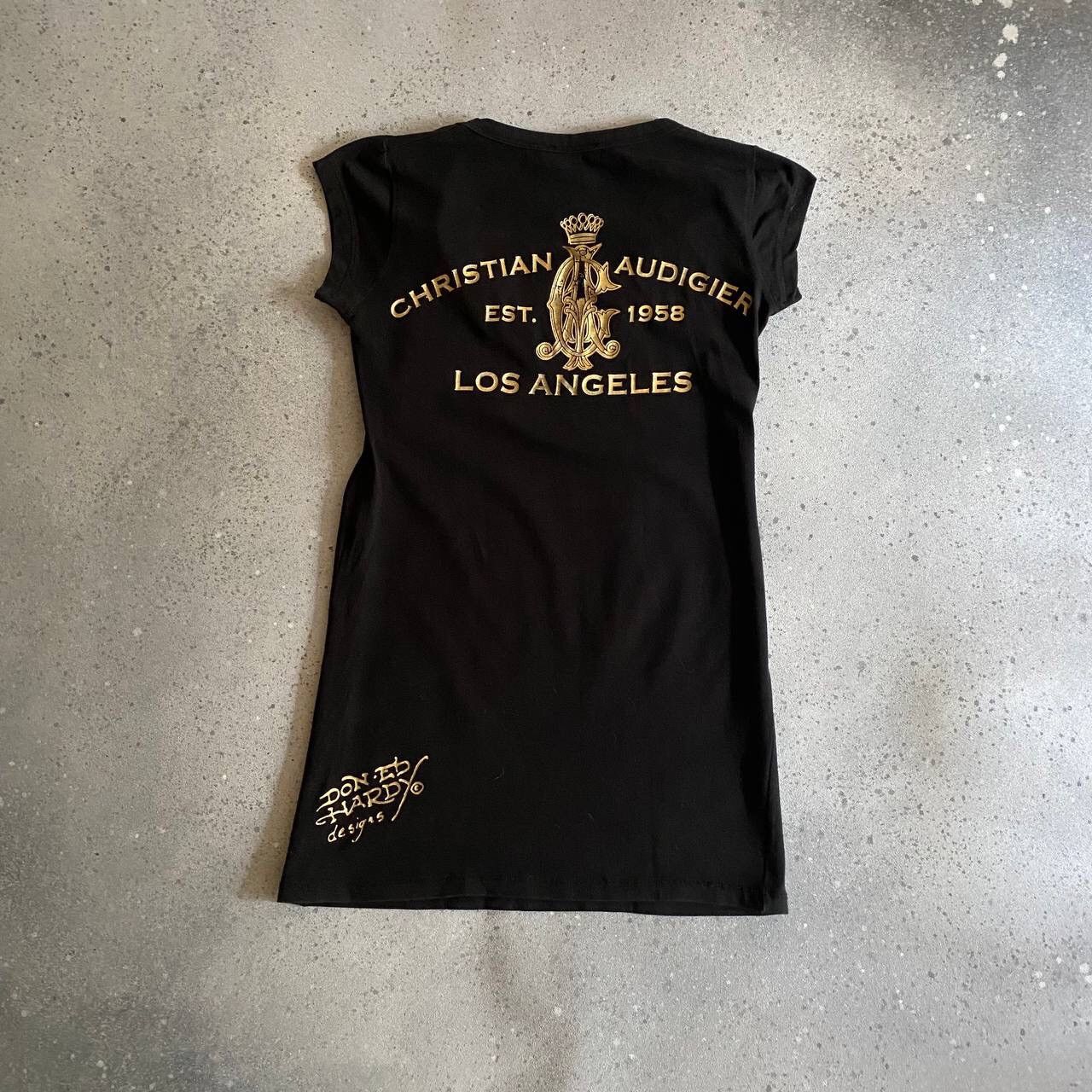 Christian Audigier × Ed Hardy Y2K CHRISTIAN AUDIGIER RHINESTONES VINTAGE T-SHIRT ED HARDY Size S / US 4 / IT 40 - 2 Thumbnail