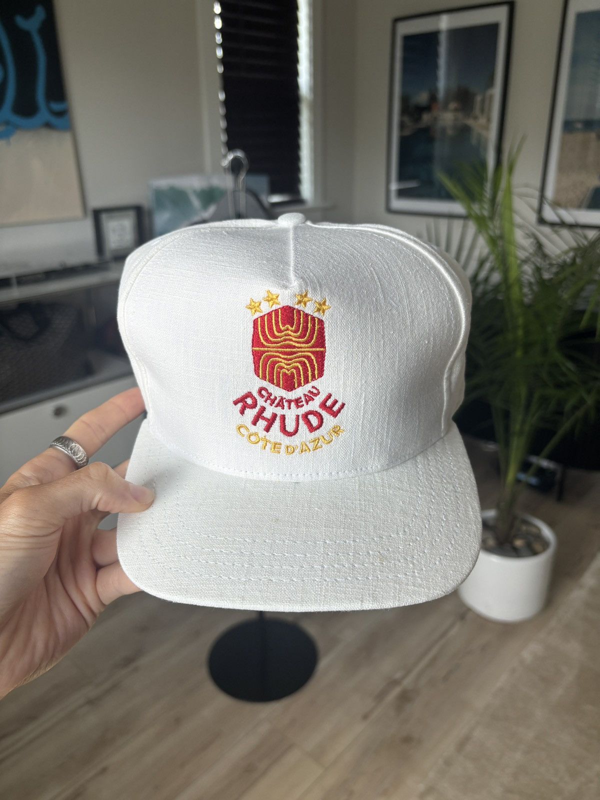 Rhude RHUDE LINEN VACATION AZUR HAT Size ONE SIZE - 2 Thumbnail