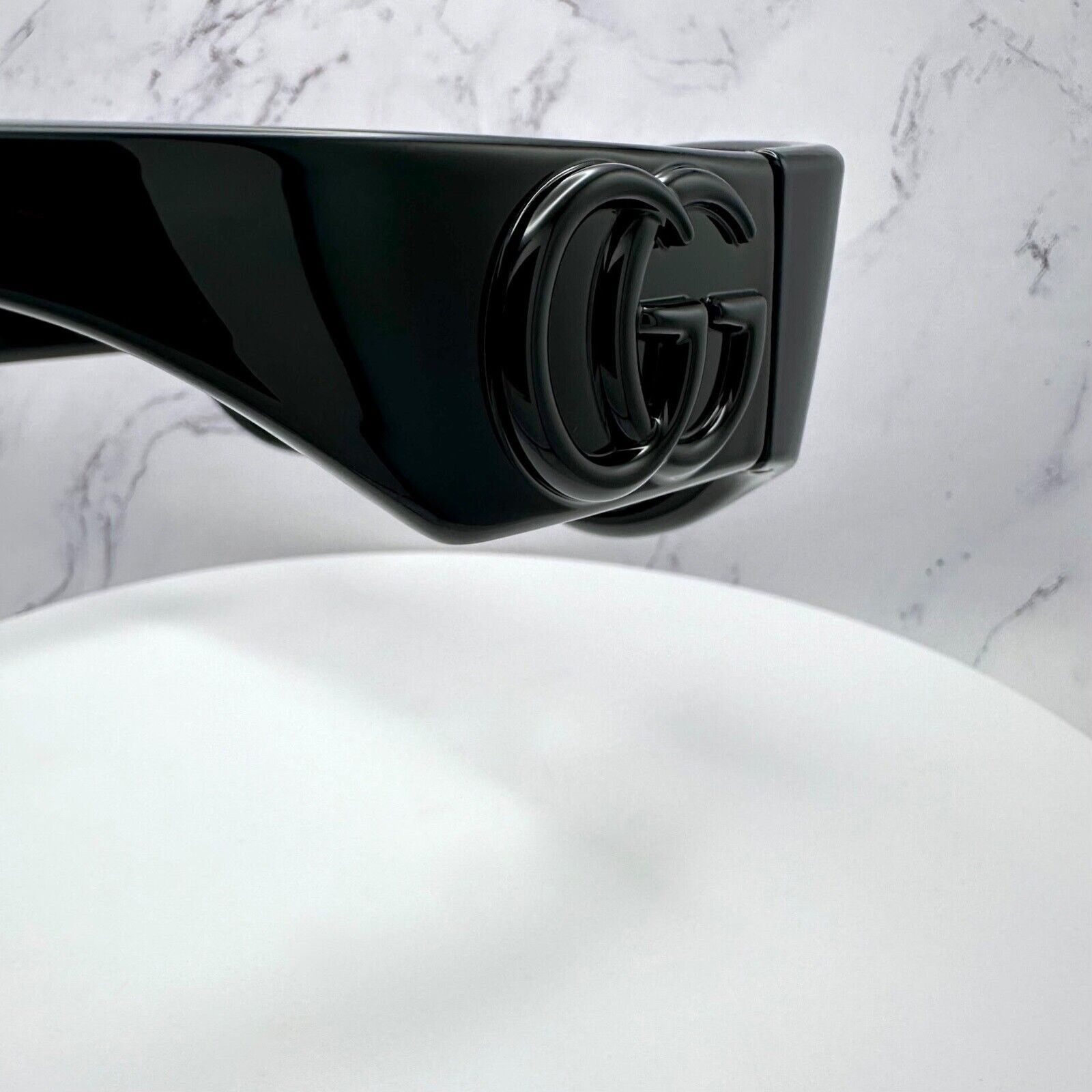 Gucci New GUCCI Sunglasses Black 3D GG Logo Wrap Triple Black Size ONE SIZE - 8 Thumbnail