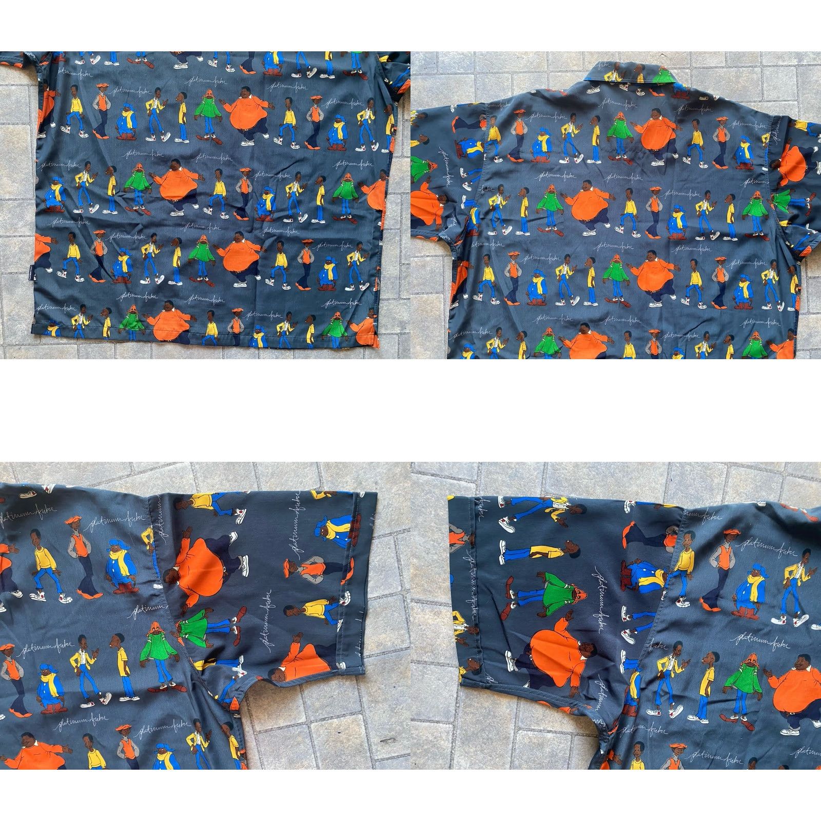 Fubu Platinum FUBU Fat Albert The Junkyard Gang Button Shirt Men’s 3XL Made In Korea Size US XXL / EU 58 / 5 - 9 Thumbnail