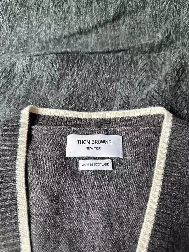 Thom Browne size2 Striped cashmere cardigan