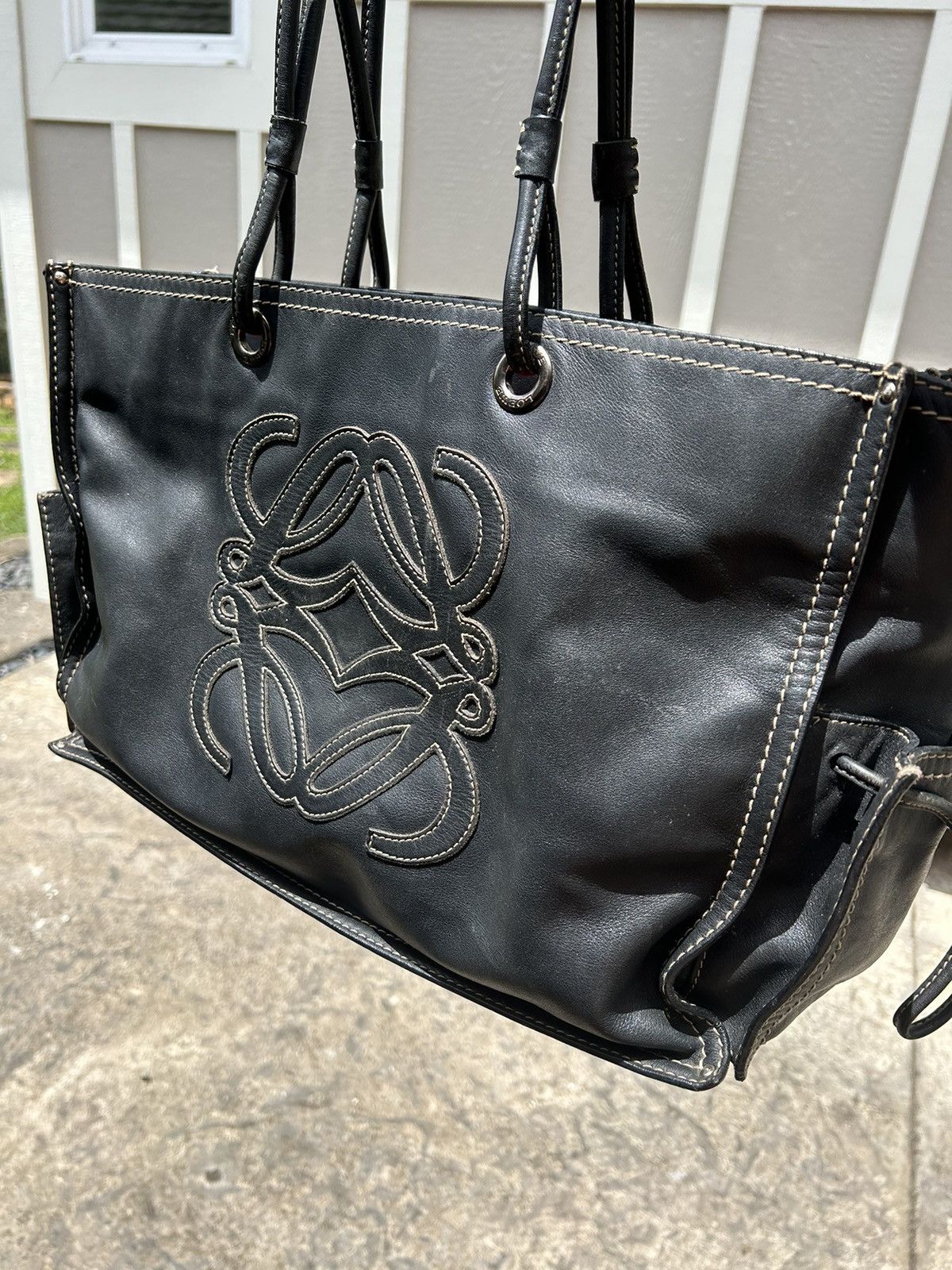 Loewe Loewe Black Leather Bag Size ONE SIZE - 3 Thumbnail
