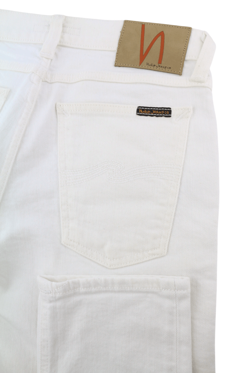 Nudie Jeans LONG JOHN W28/L32 Blazing While Organic Slim 82581 Size US 28 / EU 44 - 5 Thumbnail