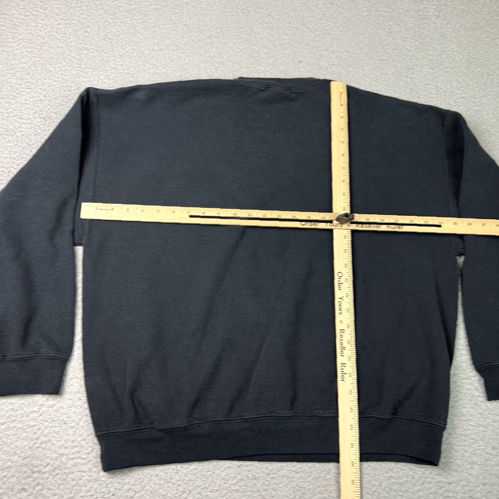 Gildan VINTAGE Gildan Sweatshirt Mens XL Black 90s Pullover Heavyweight Fleece Cotton Polyester Distressed Size US XL / EU 56 / 4 - 6 Thumbnail