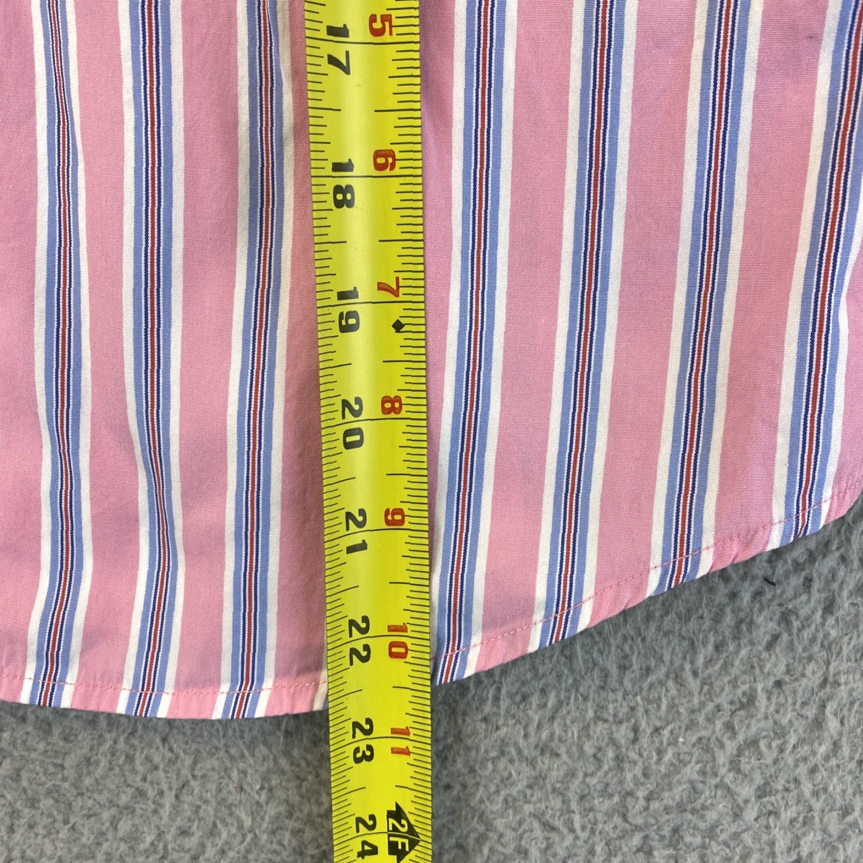 Ralph Lauren Ralph Lauren Pink Striped Button-Down Dress Shirt LS Women Slim Fit / 62-28 S Petite Women Mens? Size XXS / US 00 / IT 34 - 6 Thumbnail