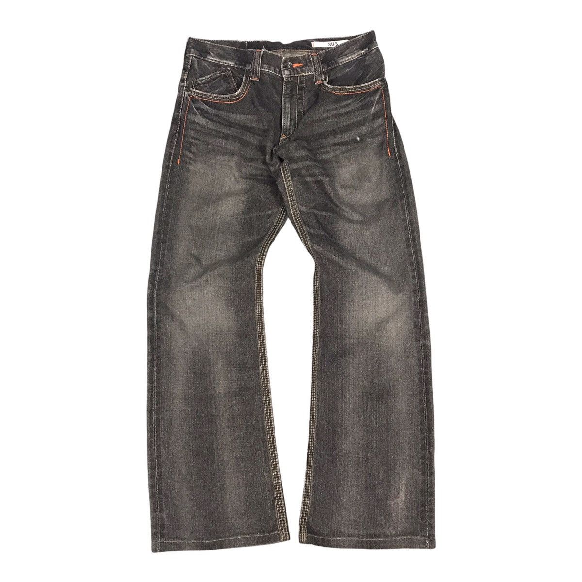 Le Grande Bleu (L.G.B.) LGB Faded Black S-Wolf Cut Denim Jeans