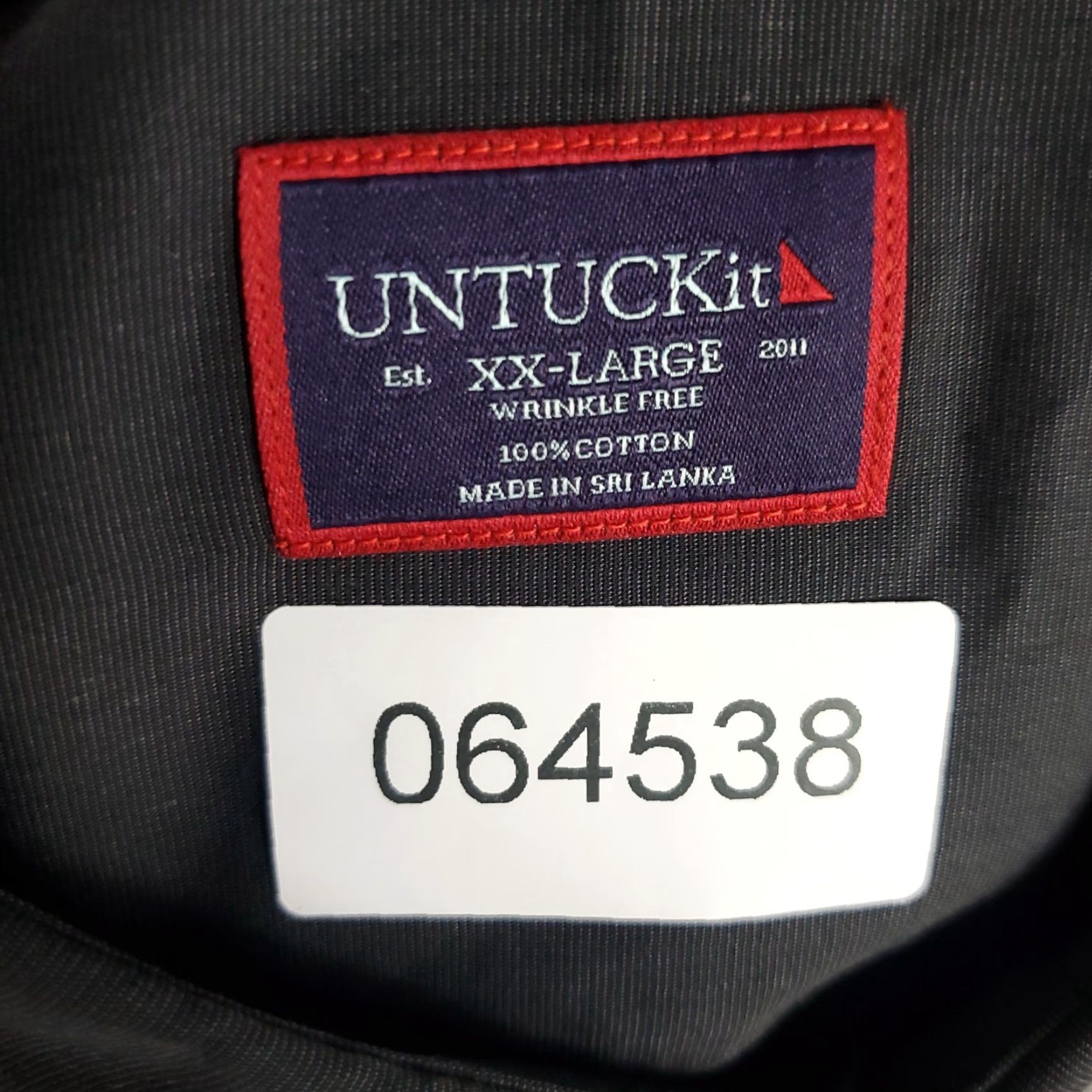 UNTUCKit UNTUCKit Shirt Men 2XL Black Button-Up Long Sleeve Casual Business Formal 2XL Black Cotton Blend Button-Up Mens Size US XXL / EU 58 / 5 - 7 Thumbnail