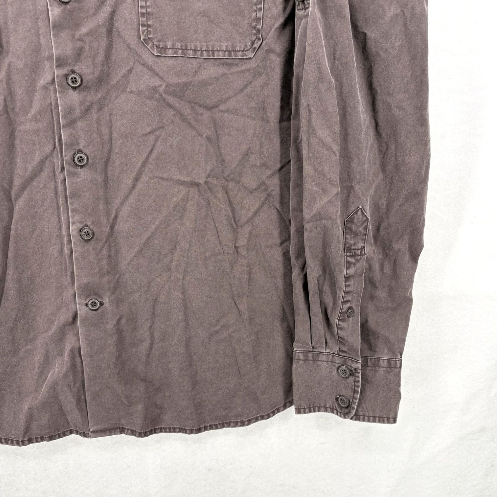 Gap Gap Utility Shirt Mens 2XL Brown Long Sleeve 100% Cotton Button Front Casual NWT Size US XXL / EU 58 / 5 - 3 Thumbnail
