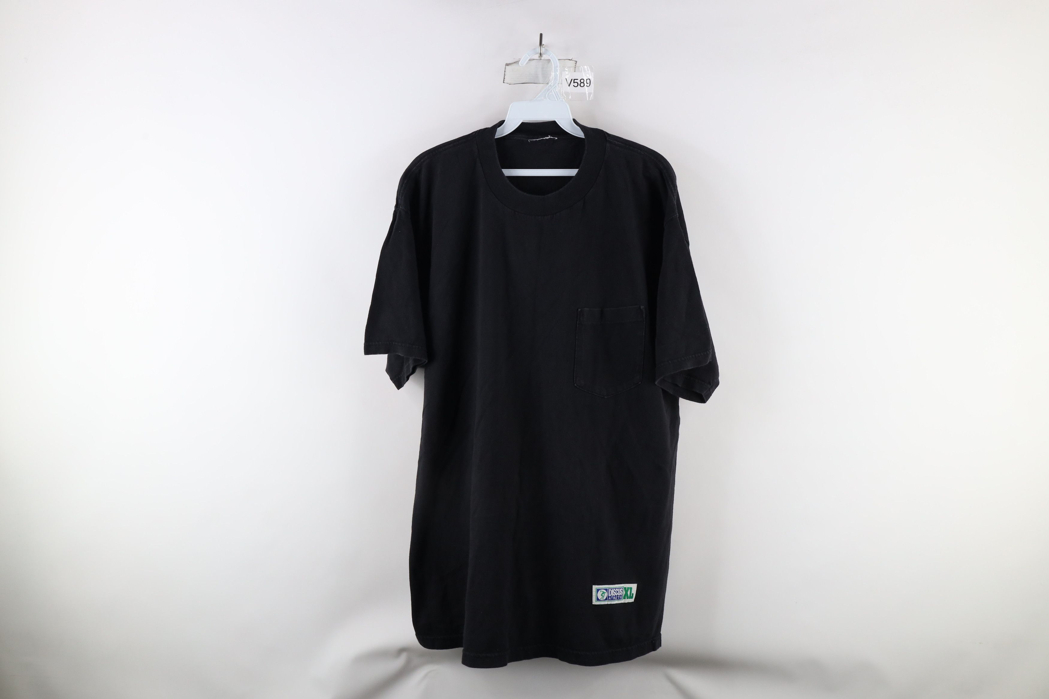 Vintage Vintage 90s Streetwear Heavyweight T-Shirt Black Cotton Size US XL / EU 56 / 4 - 1 Thumbnail