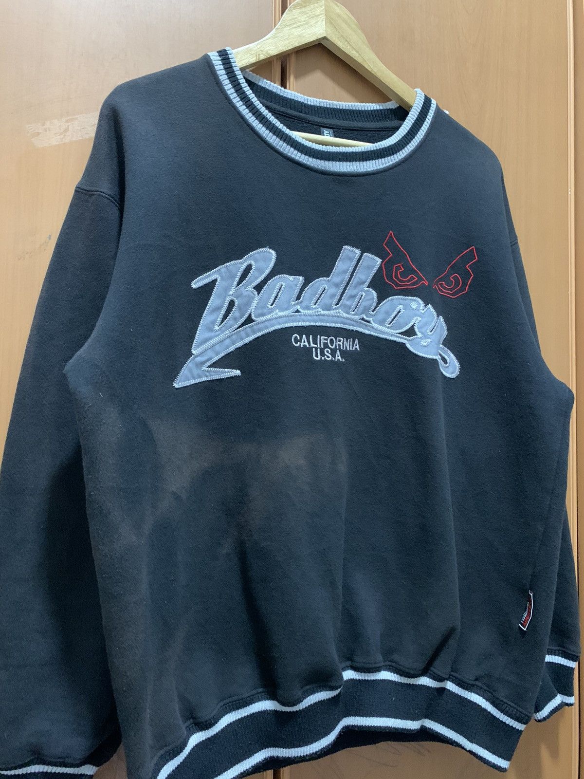 Japanese Brand 🔥🔥 vintage Bad Boy California U.S.A. faded sweatshirt Size US L / EU 52-54 / 3 - 3 Thumbnail