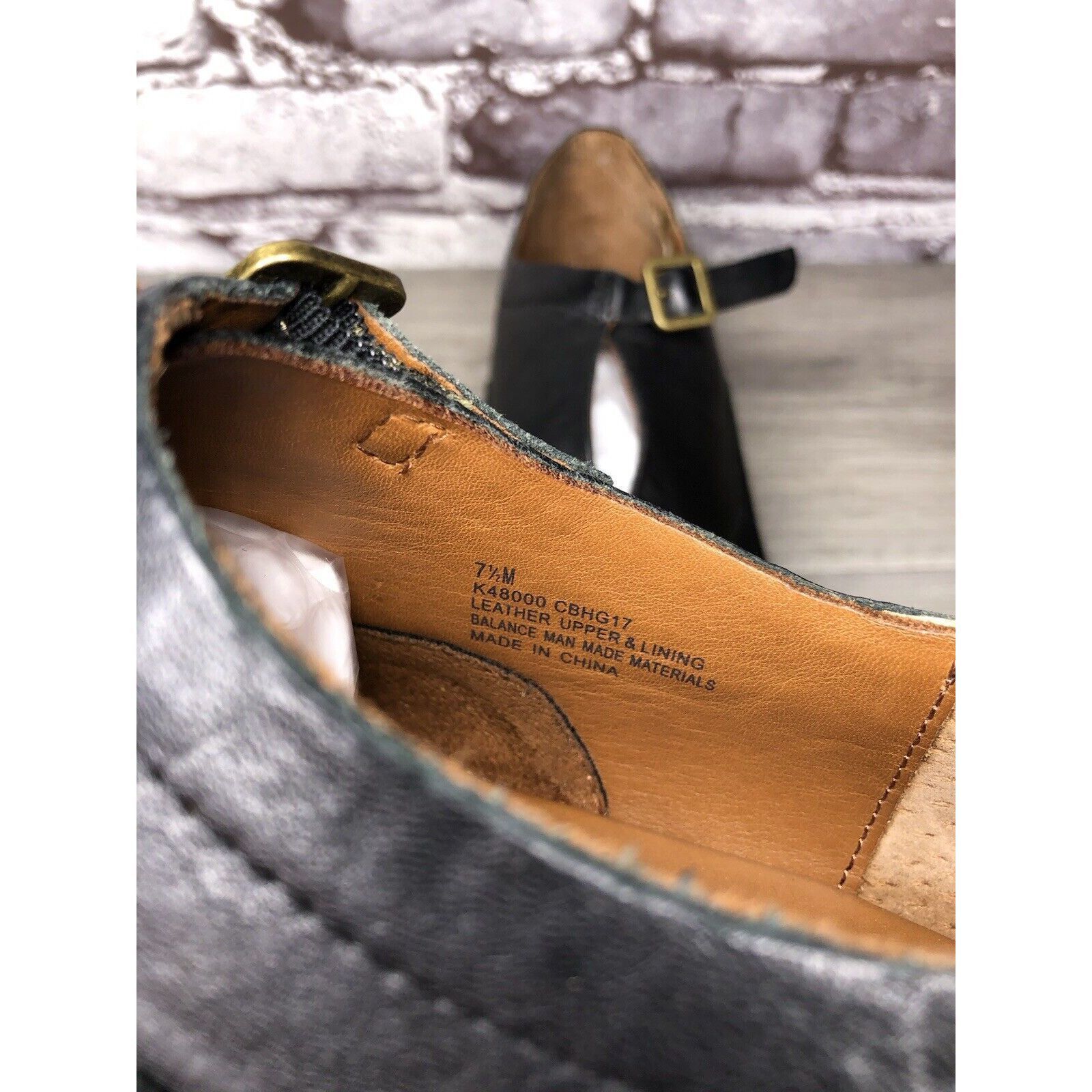 Other Kork Ease Niseda Black Leather Suede Monk Strap Oxfords Shoe Size US 8 / IT 38 - 9 Thumbnail