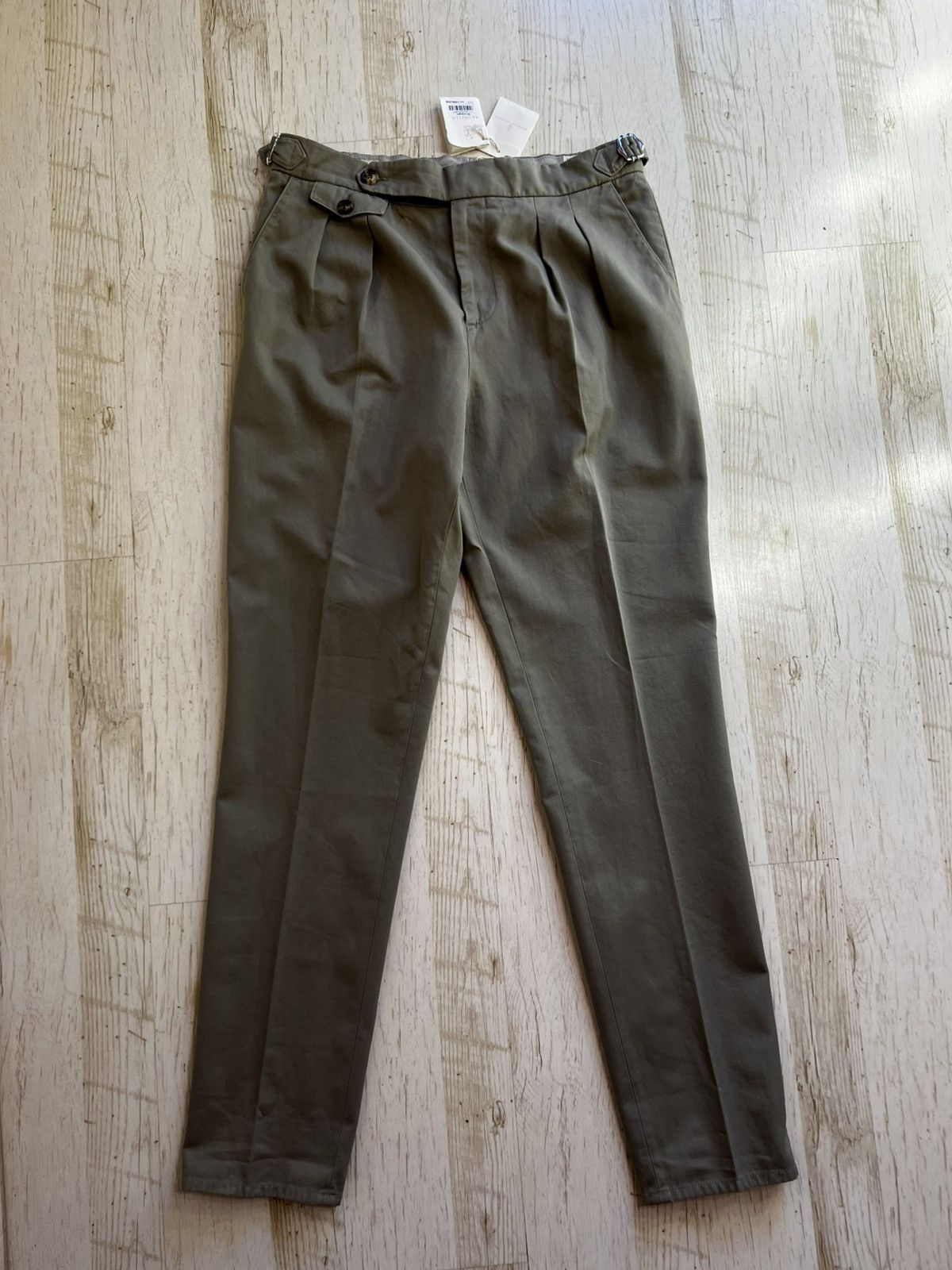 Brunello Cucinelli Brunello Cucinelli Twisted Cotton Gabardine Trousers Size US 38 / EU 54 - 9 Thumbnail
