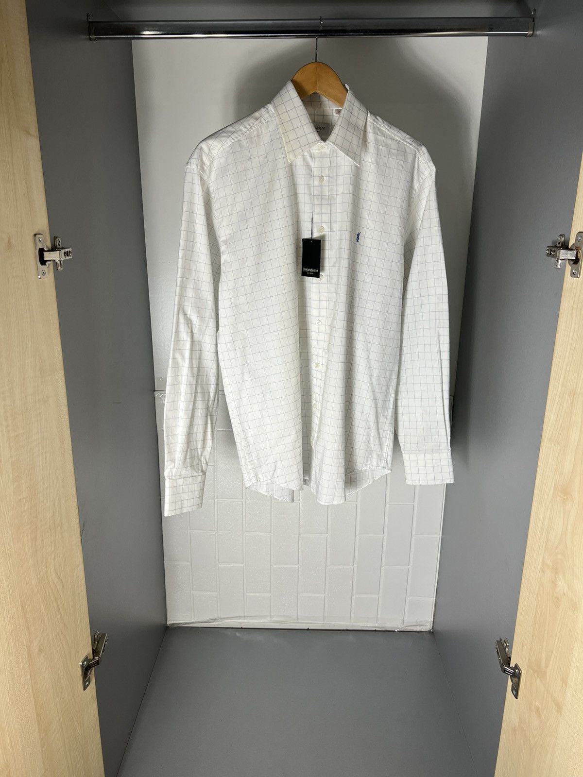 Saint Laurent Paris VINTAGE YVES SAINT LAURENT CLASSIC DESIGNER SHIRT RETRO 90s Size US XL / EU 56 / 4 - 6 Thumbnail