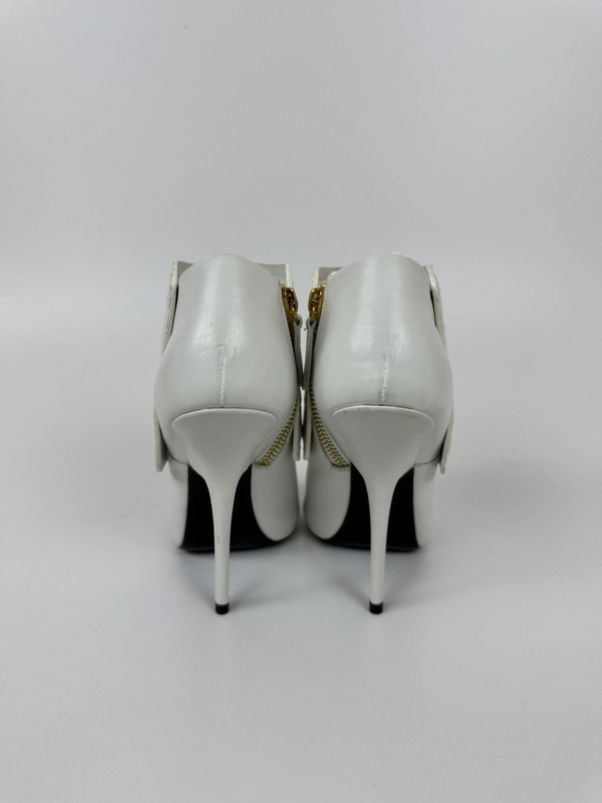 Giuseppe Zanotti Giuseppe Zanotti Open Ankle Boots Leather Stiletto High Heel Size US 10 / IT 40 - 6 Thumbnail