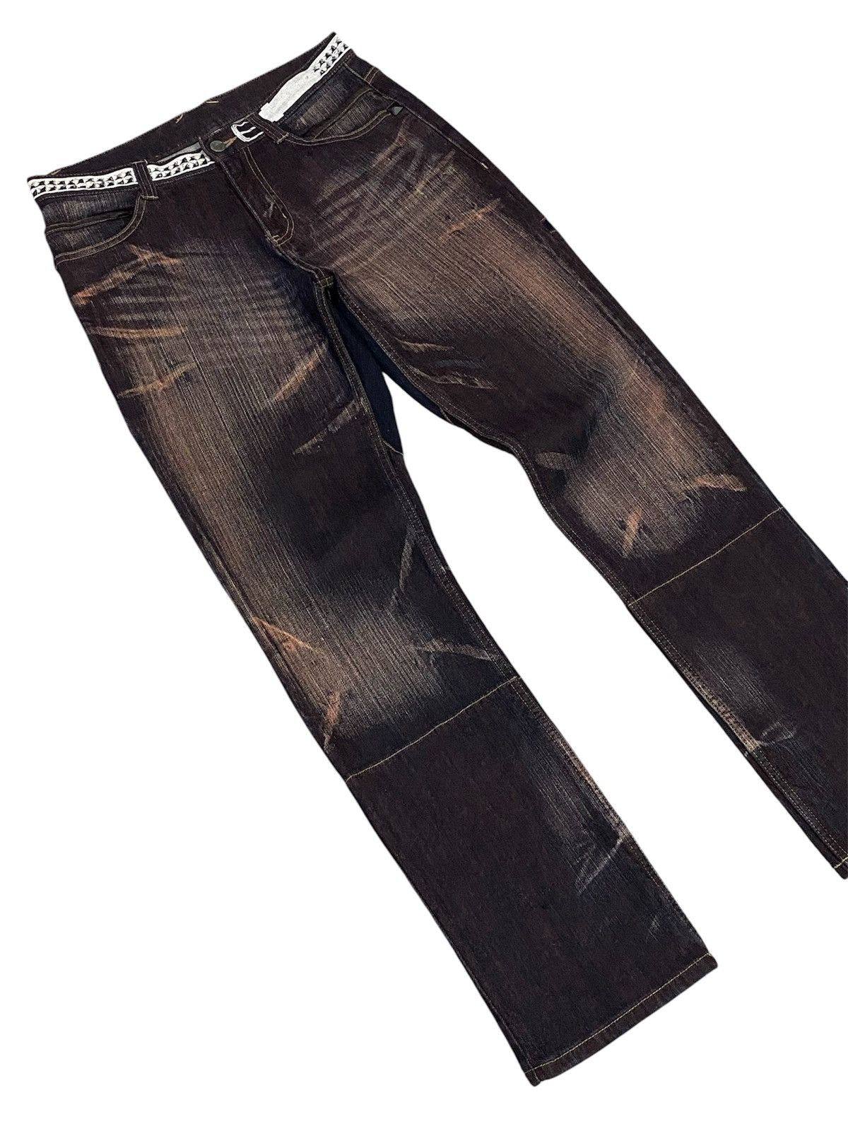 PPFM PPFM Star Mud-Wash Stretch Denim Pants Size US 30 / EU 46 - 19 Thumbnail