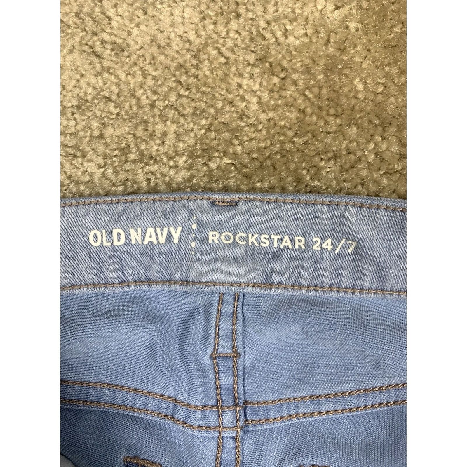 Old Navy Old Navy Womens Jeans Light Wash Size 2 Rockstar Super Skinny Blue Denim 24/7 Size 26" / US 2 / IT 38 - 3 Thumbnail