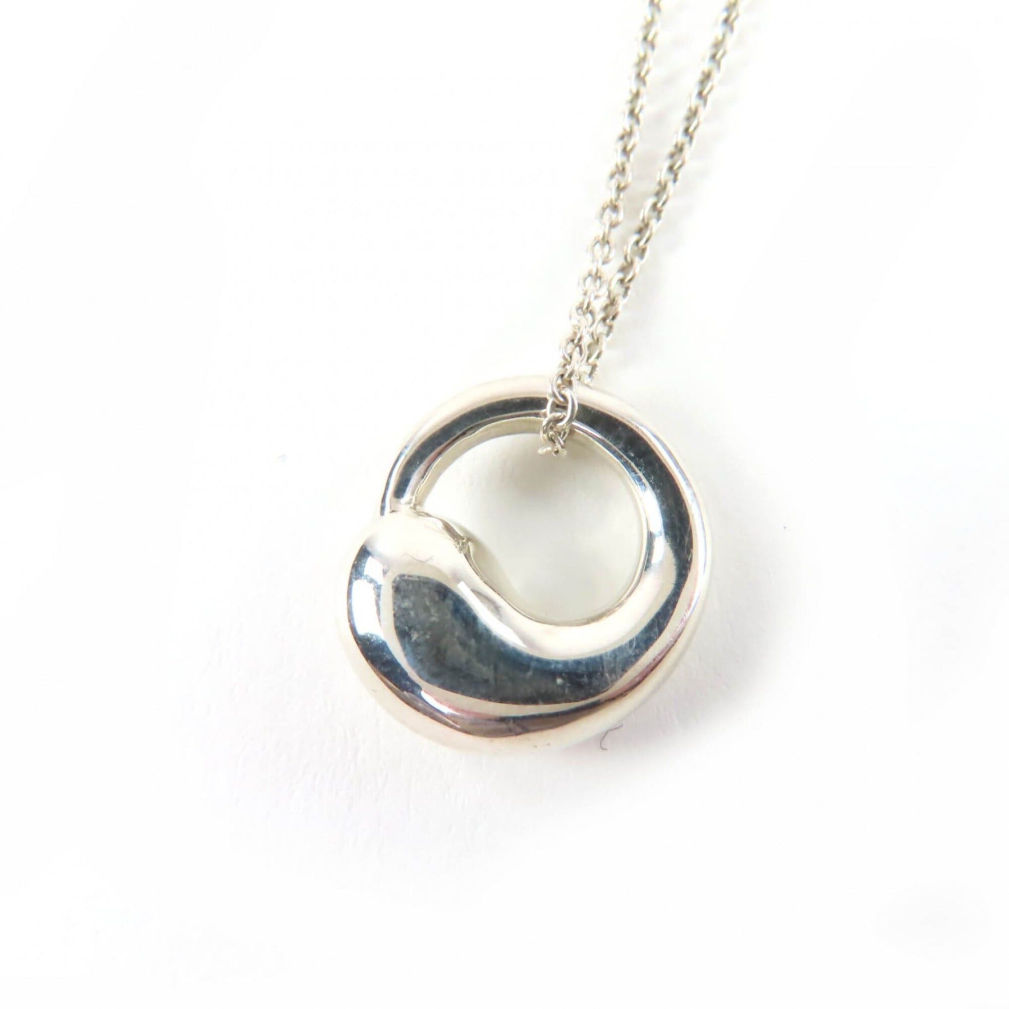 Tiffany & Co. TIFFANY&Co. Tiffany & Co. Elsa Peretti Eternal Circle 925 Silver Necklace, Weight 4.35g, Women's Size ONE SIZE - 1 Thumbnail