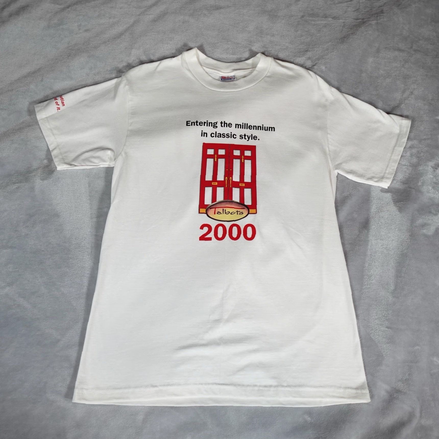 Hanes VINTAGE Hanes Men’s T-Shirt Short Sleeve Crew Neck Cotton Logo Graphic Y2K 2000s White Size US M / EU 48-50 / 2 - 6 Thumbnail