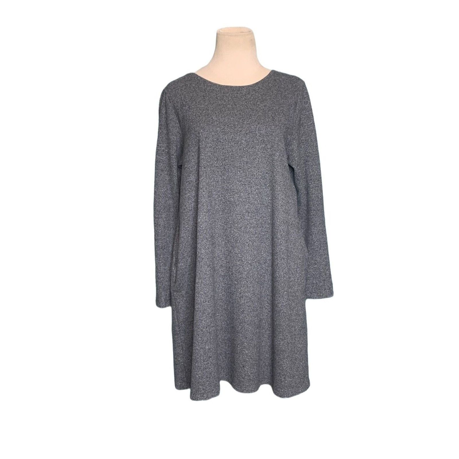 J. Jill Pure Jill gray long sleeves mini dress size Medium Size M / US 6-8 / IT 42-44 - 1 Thumbnail
