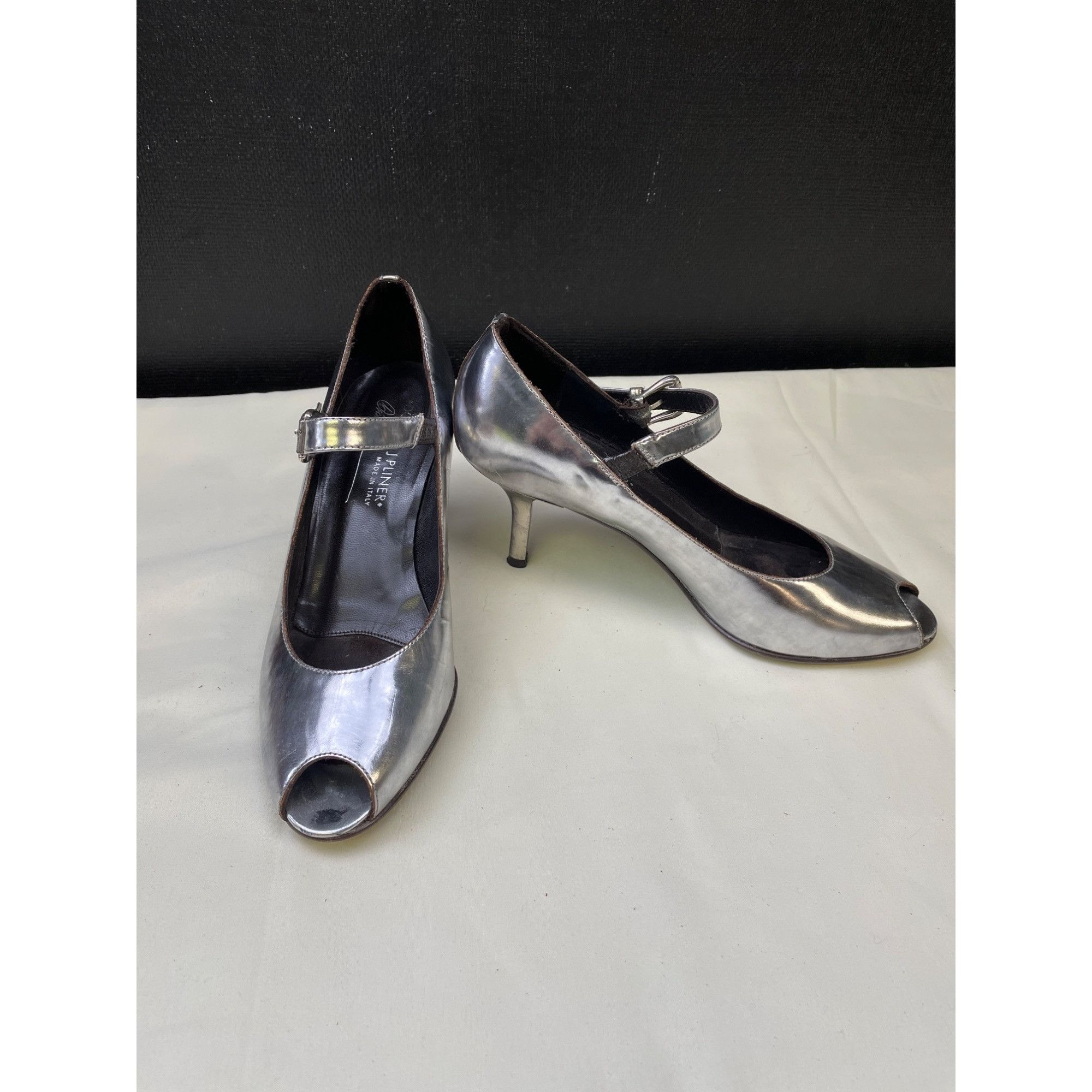 Other Donald J Pliner Women's Leather Silver \Pumps/Shoes/Heel 2.7 Size US 6 / IT 36 - 5 Thumbnail