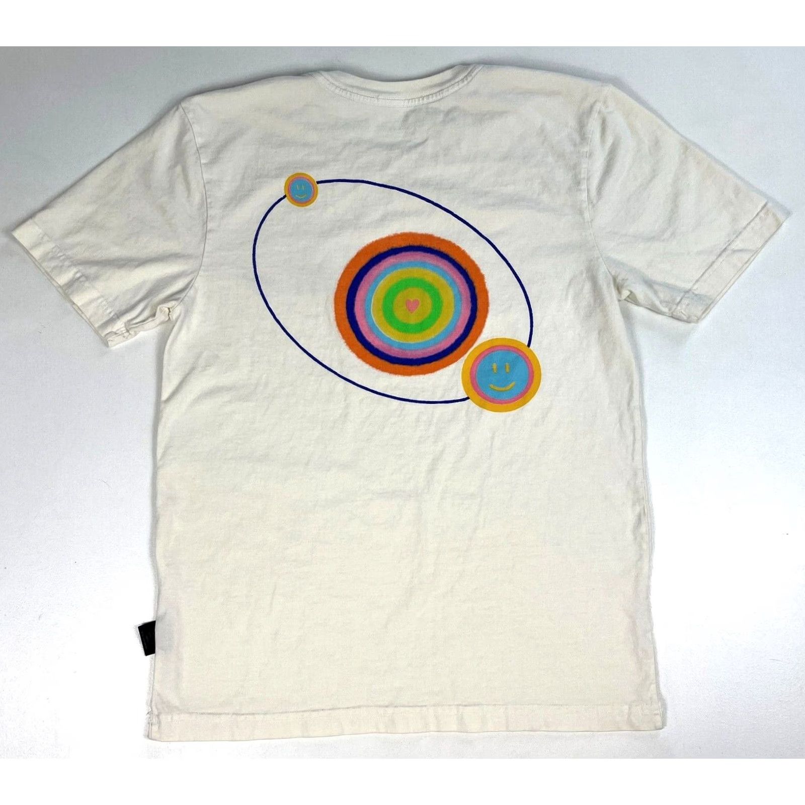 Vintage Valas Los Angeles United Smiley Tee Unisex Ivory M T-Shirt Women Crew Neck Short Sleeve Cotton Modern City Decade 90s Mens Womens Size M / US 6-8 / IT 42-44 - 2 Thumbnail