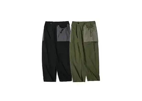 Other 20SS Indigo Union Japan Olive Patchwork Cropped Pants Size US 33 - 3 Thumbnail