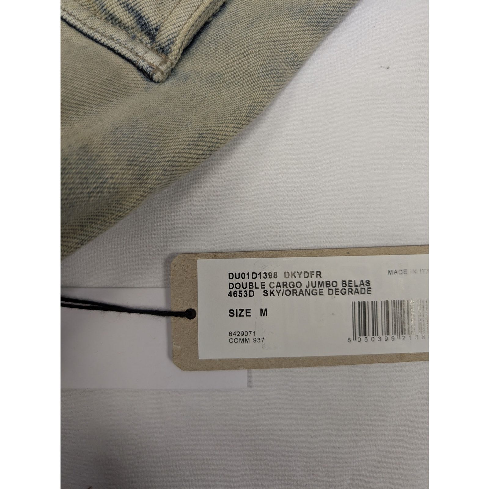 Rick Owens Drkshdw o1rshd1 Double Cargo Jumbo Belas Trouser Sky/Orange Degrade Size US 32 / EU 48 - 19 Thumbnail