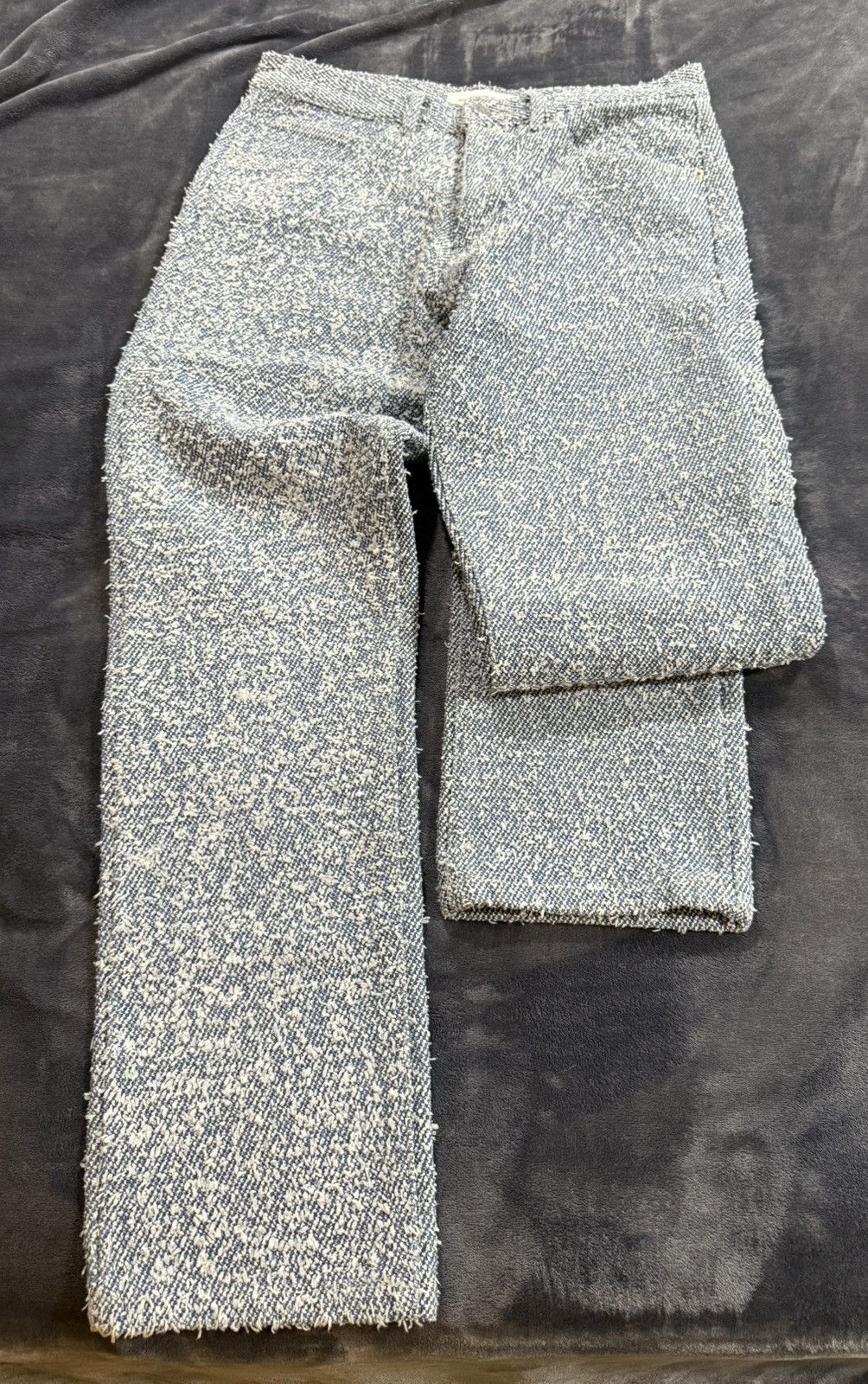 Maniere De Vior Boucle Pleated Jeans Size US 30 / EU 46 - 5 Thumbnail