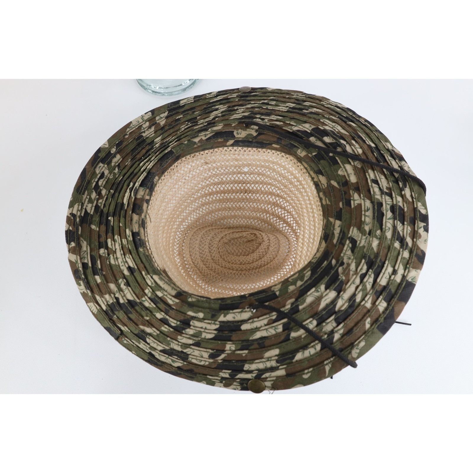 Vintage Vintage 90s Y2K Streetwear Camouflage Straw Sun Hat Size ONE SIZE - 7 Thumbnail
