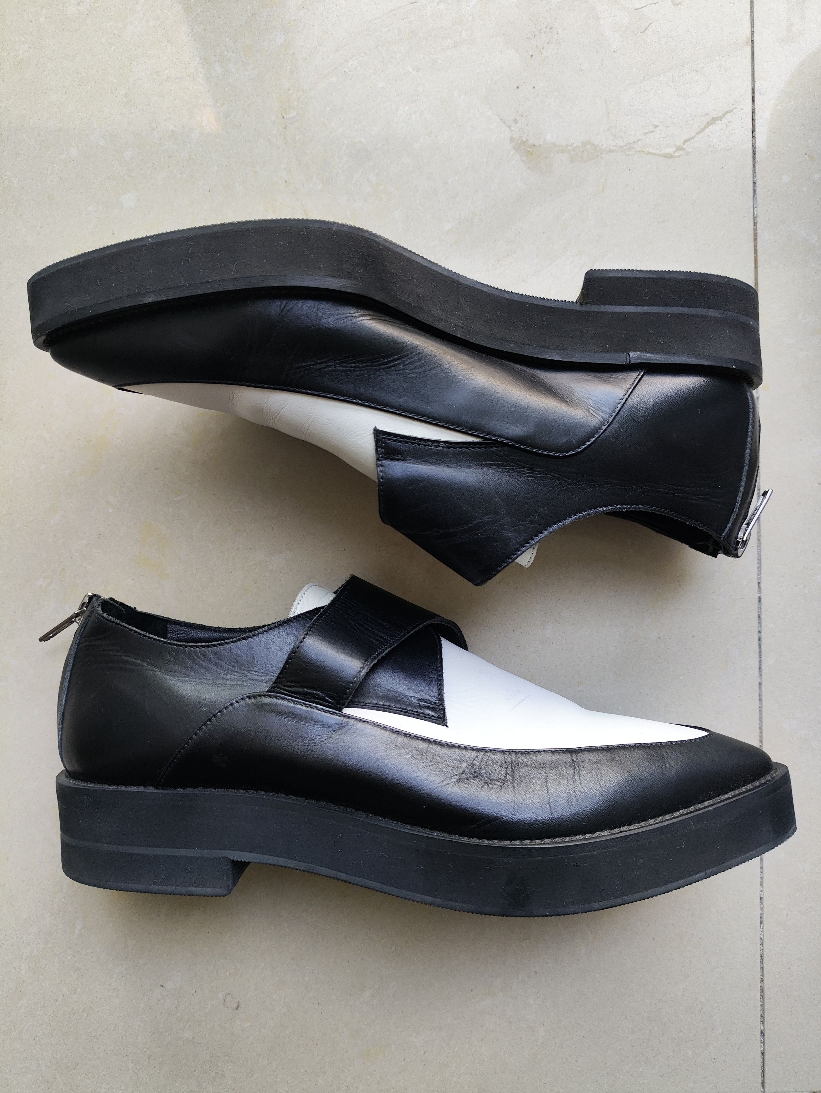Helmut Lang leather creeper flats Size US 6 / IT 36 - 3 Thumbnail