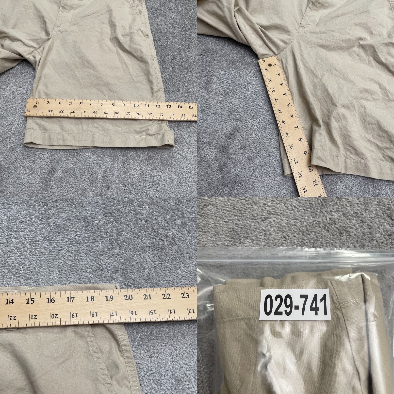 Vintage Columbia Cargo Shorts Mens 38x10 Beige Cotton 100% Outdoor Pockets Casual Travel Military Style Size US 38 / EU 54 - 9 Thumbnail