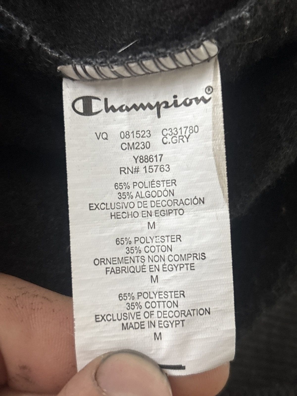 Champion Red white and blue logo champion crewneck Size US M / EU 48-50 / 2 - 4 Thumbnail