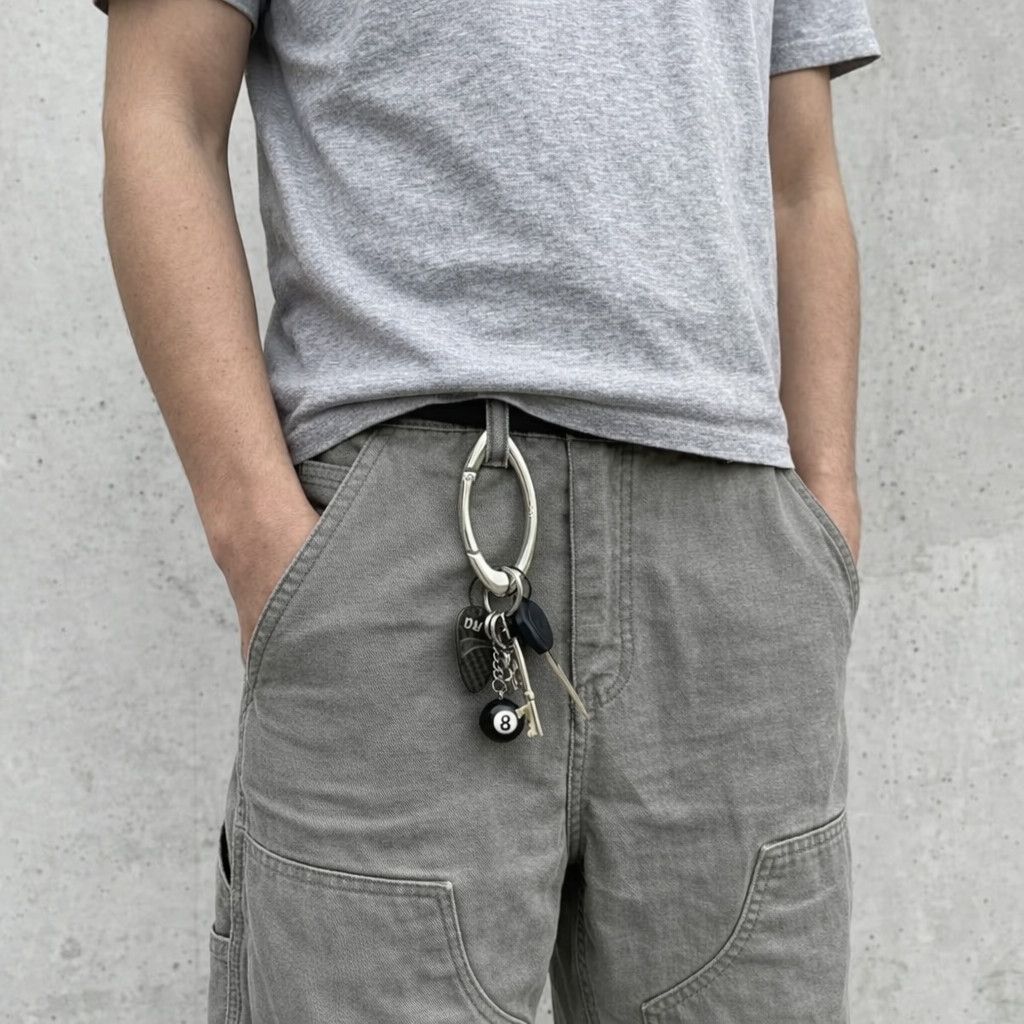 Japanese Brand Oval Keychain Size ONE SIZE - 3 Thumbnail