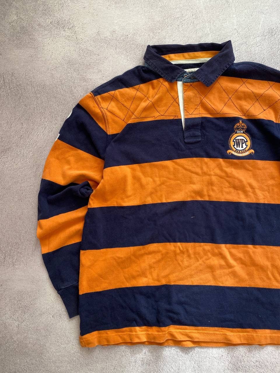 Polo Ralph Lauren × Vintage Polo Ralph Lauren style distressed rugby polo sweatshirt Size US XL / EU 56 / 4 - 2 Thumbnail