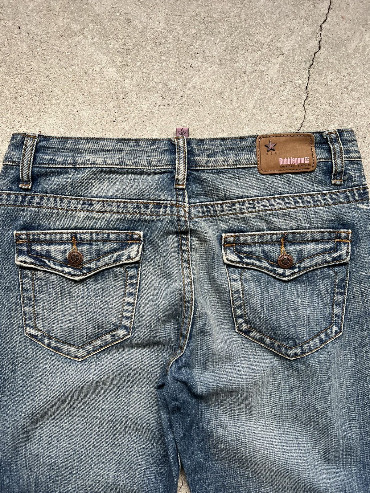 Hysteric Glamour × If Six Was Nine × Le Grande Bleu (L.G.B.) Rare Flared Distressed IfSixWasNine Junya LGB vintage jeans Size 28" / US 6 / IT 42 - 11 Thumbnail
