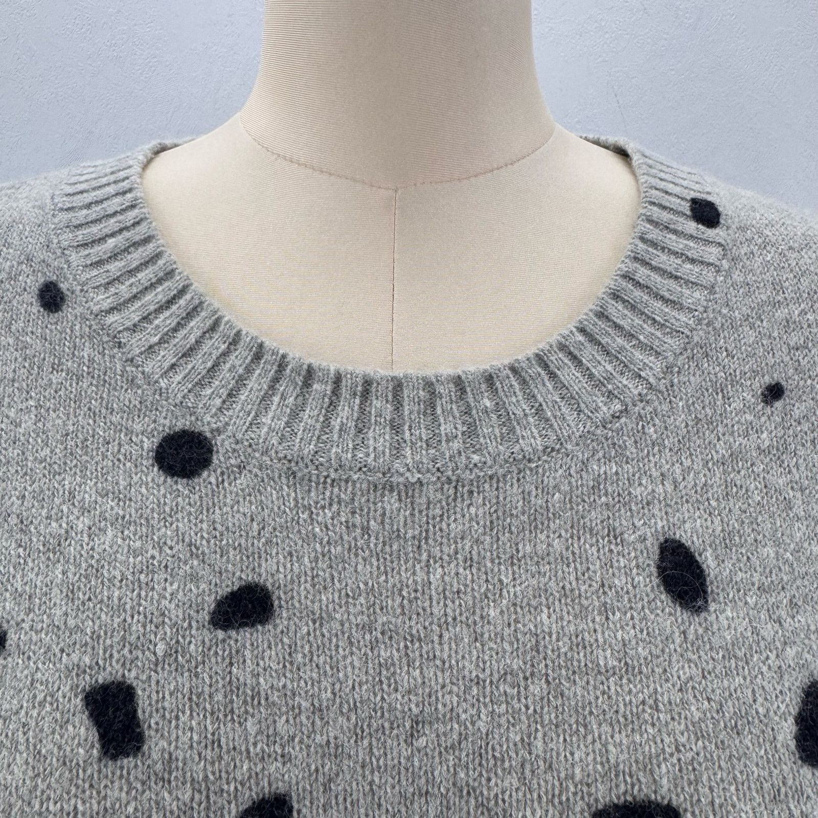 Marina Rinaldi Marina Rinaldi Grey Leopard Print Wool Blend Sweater Plus XL Size 3XL / US 20-22 - 4 Thumbnail